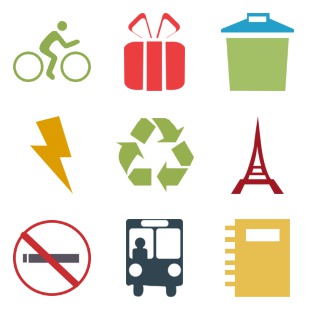 colorful life icon sets preview