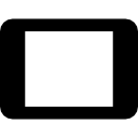 Tablet with blank screen icon