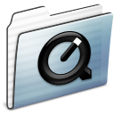 quicktime,folder,graphite icon