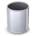 trashcan, blank, empty icon