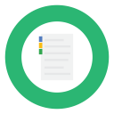 note, notepad, green icon