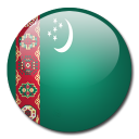 country, flag, turkmenistan icon