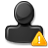 warning, person icon