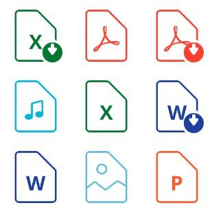 Filetypes icon sets preview