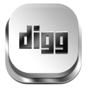 Digg Gray 3 icon