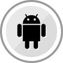 android, media, corporate, social, logo icon