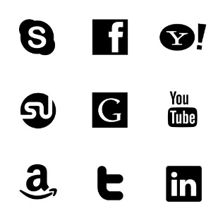 Helvet Social icon sets preview