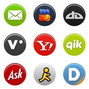Social Media Simple icon sets preview