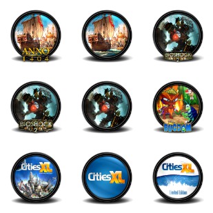 Mega Games Pack 34 icon sets preview