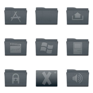 Leox Graphite icon sets preview