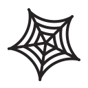 scary, spider, web, horror, halloween icon