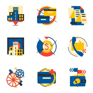 Constructivism for the bank icon sets preview