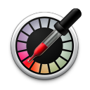 meter, color, digital icon