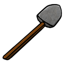 Shovel, Stone icon