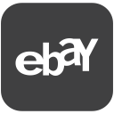 online, ebay, logo, shopping icon