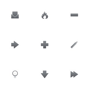 iPhone Toolbar icon sets preview