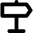 Traffic sign right icon