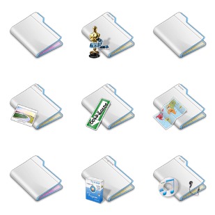 Layered Folders icon sets preview