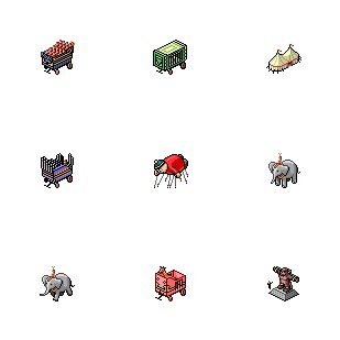 Circus Parade icon sets preview