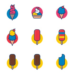 Super Ice Cream icon sets preview