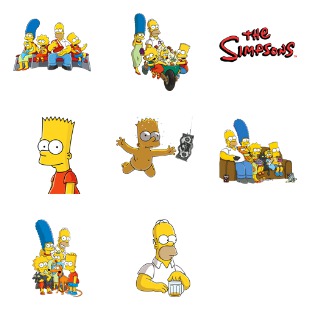 Simpsons icon sets preview