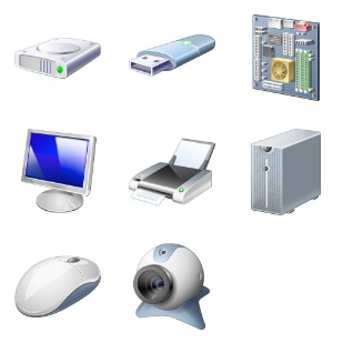 Hardware icon sets preview