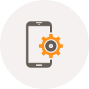 smartphone, development, preferences, settings, gear, configuration, mobile icon
