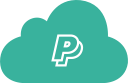 cloud, getway, payment, money, paypal icon