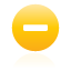 remove, yellow, button icon