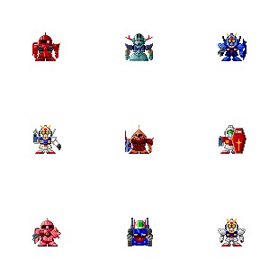 SD Gundam icon sets preview