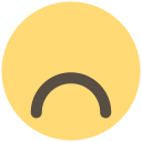 expression, sad, face, smiley, feeling, emoji, frown icon