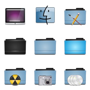 Aruzo Dark Blue icon sets preview