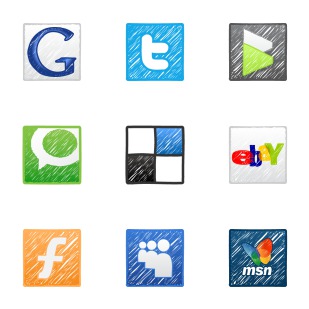 Handy (Social Media Icons) icon sets preview