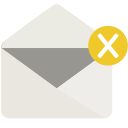 delete, email, mail, notification icon