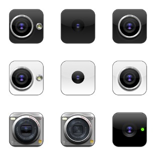 Flurry Cameras icon sets preview