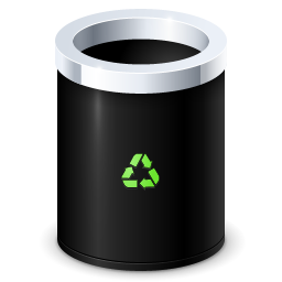 bin, empty, garbage, blank, trash, recycle bin icon