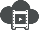 play, clip, multimedia, video, dia, movie, cloud icon