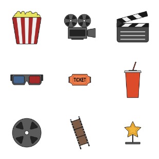 The Movies icon sets preview