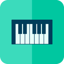 music, piano, keyboard icon