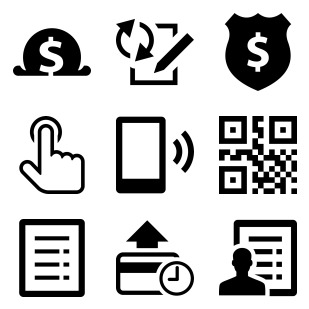 Online Banking icon sets preview