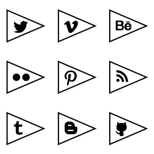 Social Media Flags ! icon sets preview