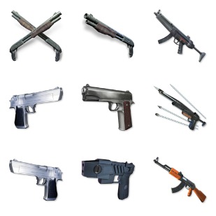 Weapons icon sets preview