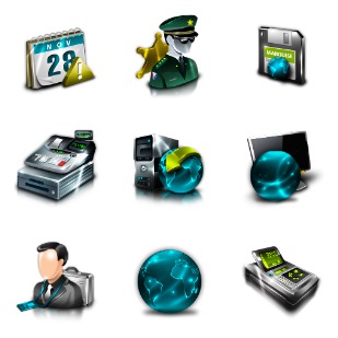 Enterprise Resource Planning icon sets preview