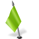 Chartreuse, Flag, Left, Map, Marker icon