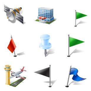 GIS , GPS , MAP icon sets preview