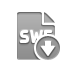 down, file, format, swf icon