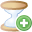 add, hourglass icon