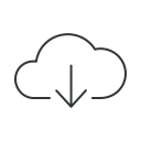 download, arrow, cloud, data, down, info, storage icon