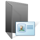 folder, contact icon