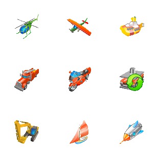 Transport For Vista icon sets preview
